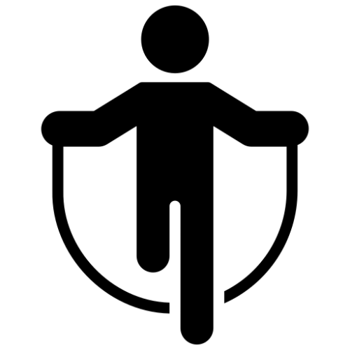 fit.me Skakanka Bokserska Z Obciążeniem Różowa 300cm fit.me