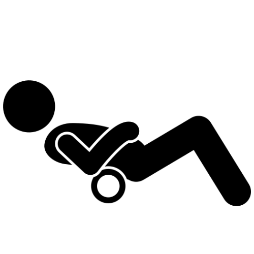 fit.me Wałek roller do masażu Czarny