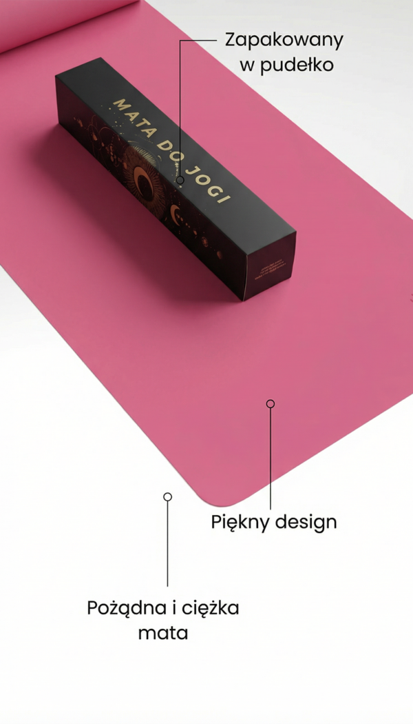 mata do jogi fit.me Balance Pink różowa z opakowaniem