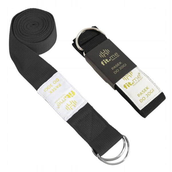 Pasek do Jogi Czarny 180 cm