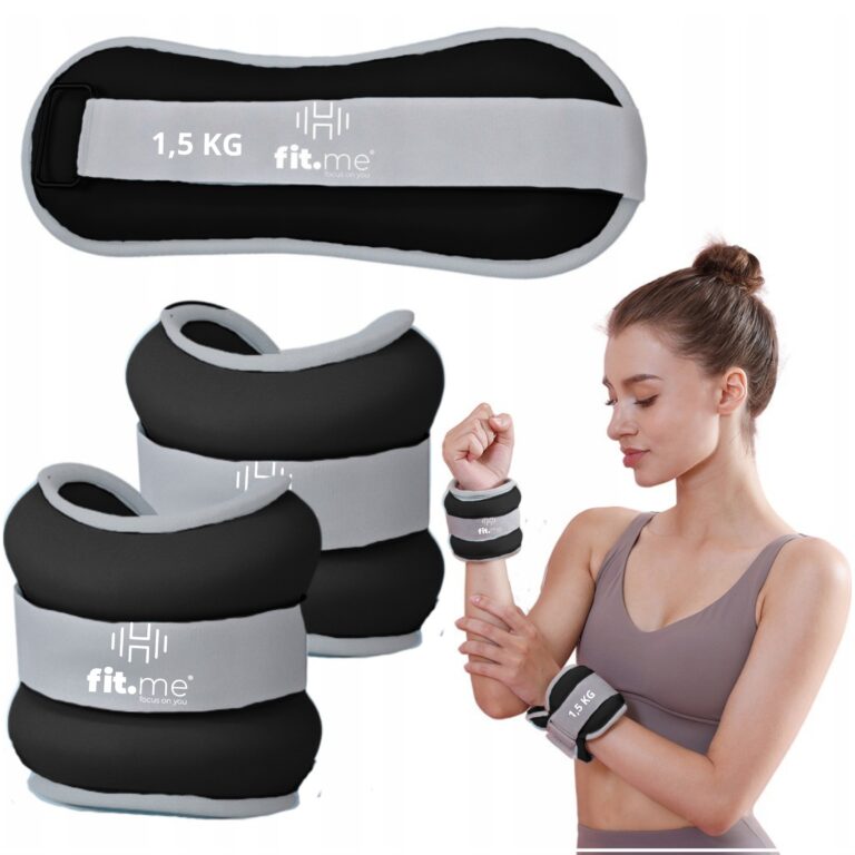 fit.me Obciążniki na kostki fit.me Balance Black – 2 × 1 kg