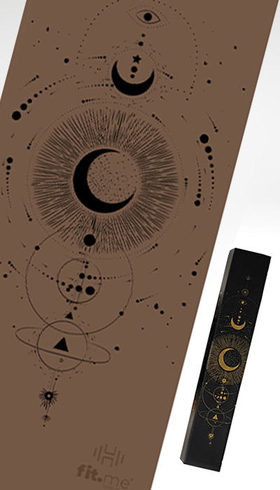 mata do jogi kauczukowa fit.me Lunar Mocha brązowa