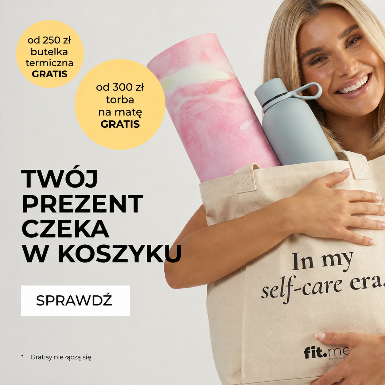 Gratisowa butelka i torba Fit Me